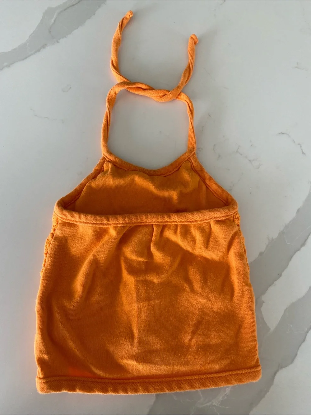 The Children's Place y2k Girls Floral Crochet Halter Tank Top 100% Cotton 12M